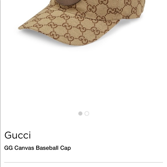 GG Canvas Baseball Hat - Picture 8 of 8